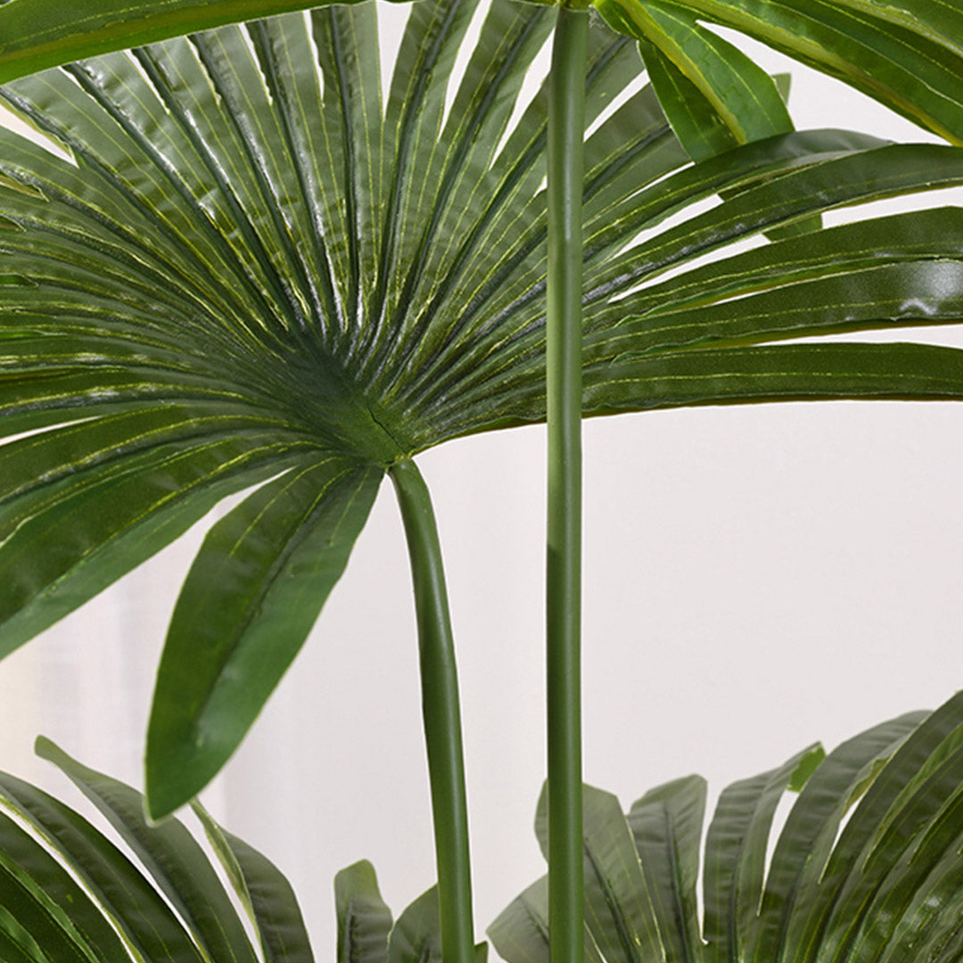 SOGA 2X 150cm Artificial Natural Green Fan Palm Tree Fake Tropical Indoor Plant Home Office Decor - image 5