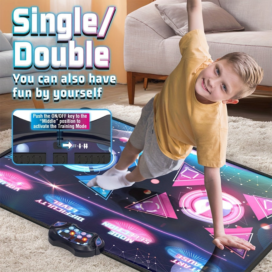 Double Dance Mat Music Light Exercise Toy - image 5