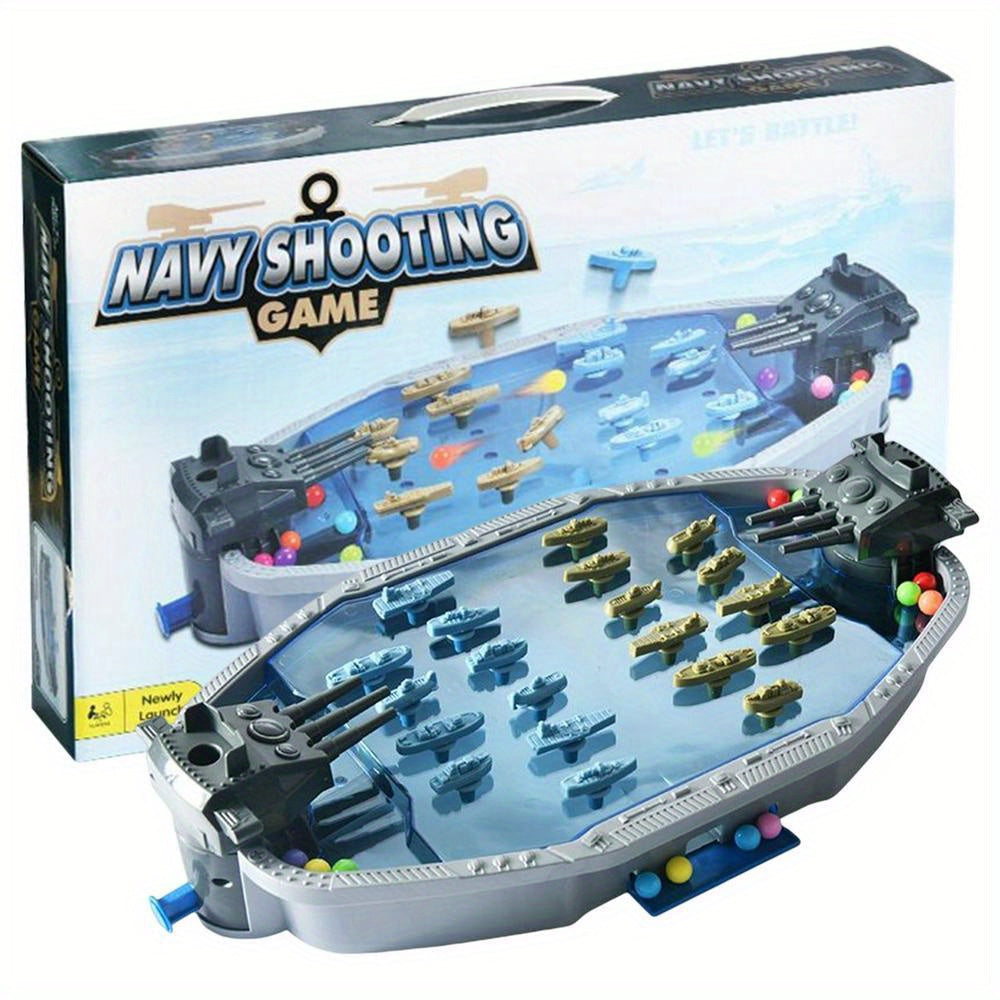 Navy Battleship Game 2-Player Shooting War Board - image 2