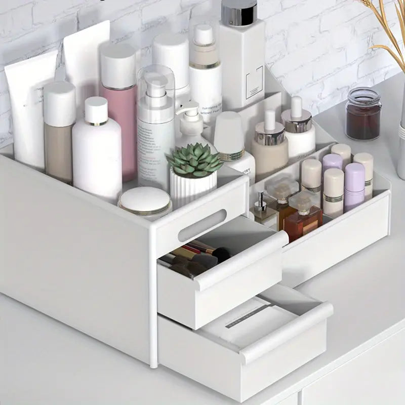 NNETM Large Capacity Cosmetic Storage with Drawers Store Brushes, Makeup, Skincare, Perfumes-4