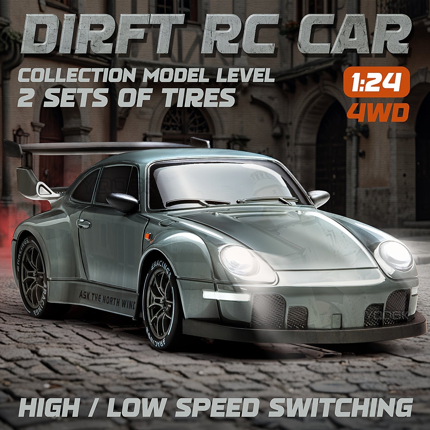 1:24 RC Drift Car 4WD 2.4GHz with Lights & Accessories - image 2
