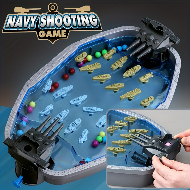 Navy Battleship Game 2-Player Shooting War Board - image 4
