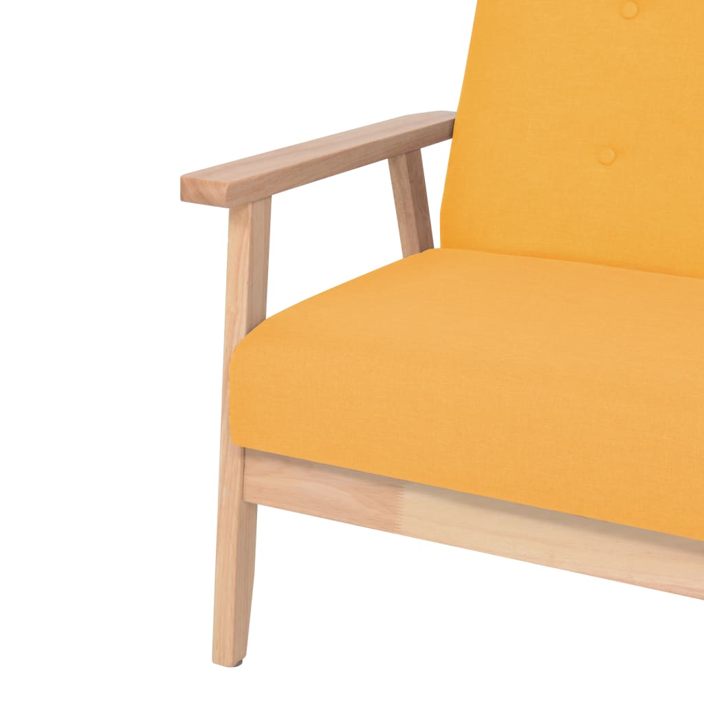 Armchair Yellow Fabric - image 4