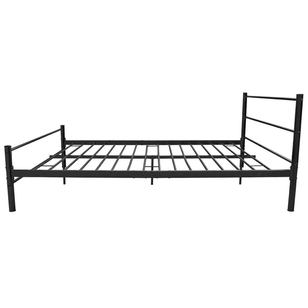 Bed Frame Black Metal Double Size - image 4