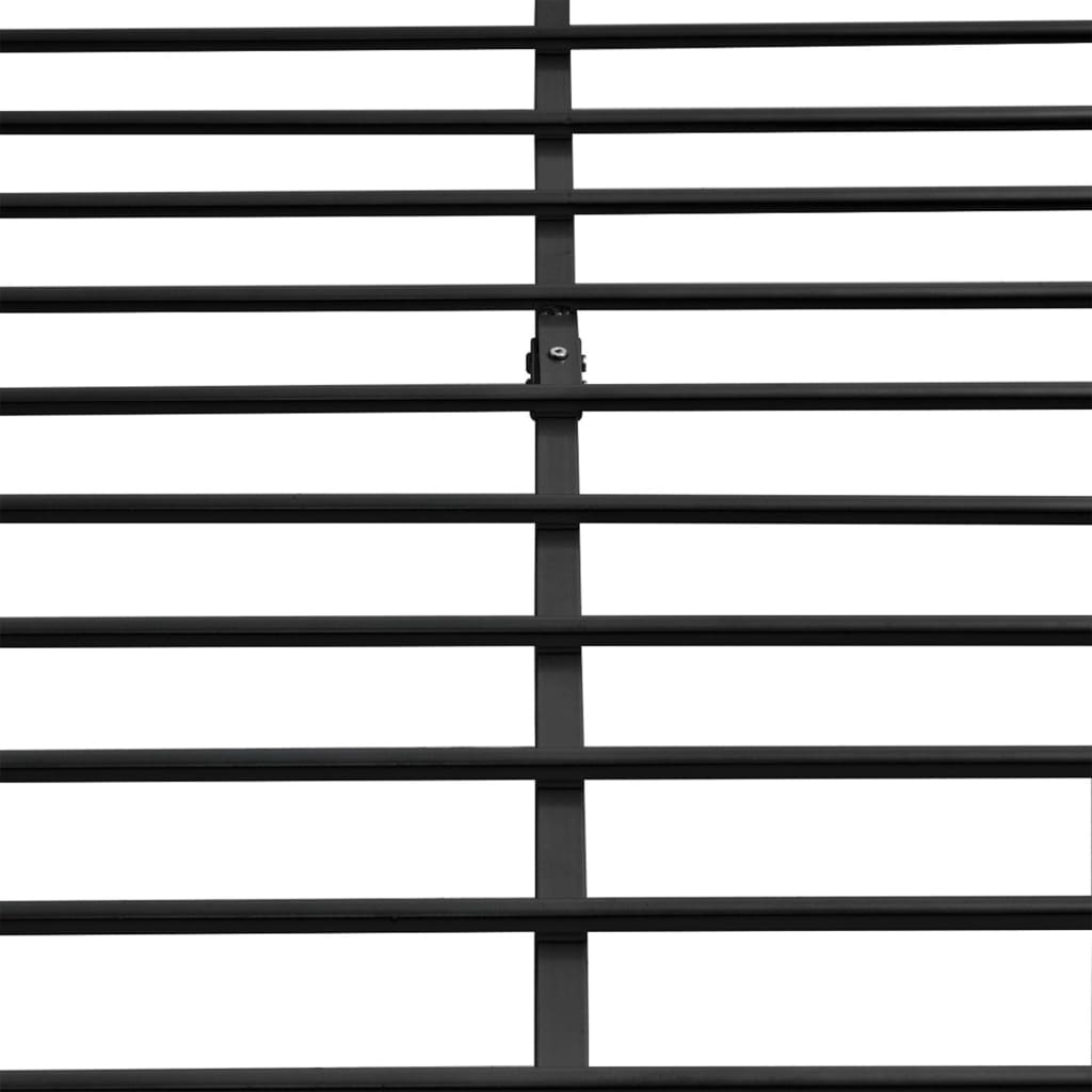Bed Frame Black Metal Double Size