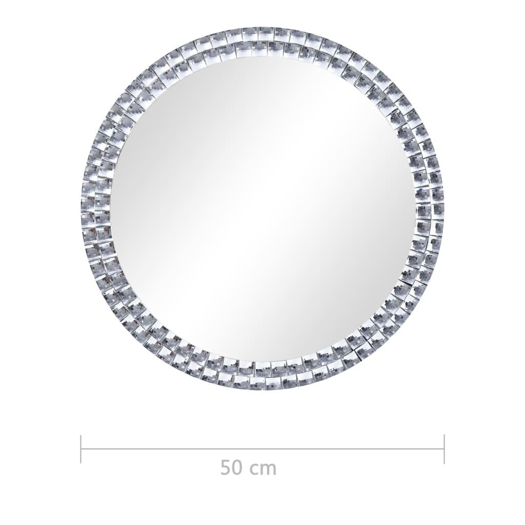 NNEVL Wall Mirror 50 cm Tempered Glass