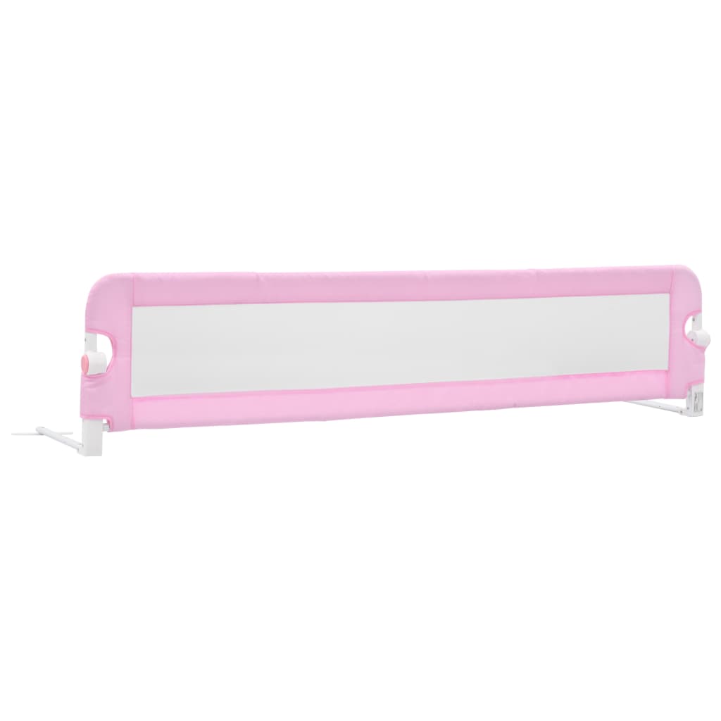 NNEVL Toddler Safety Bed Rail Pink 180x42 cm Polyester