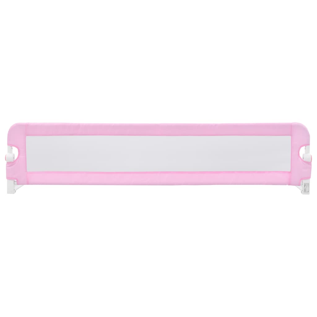 NNEVL Toddler Safety Bed Rail Pink 180x42 cm Polyester