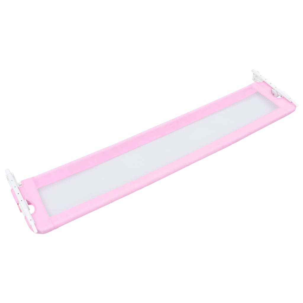 NNEVL Toddler Safety Bed Rail Pink 180x42 cm Polyester