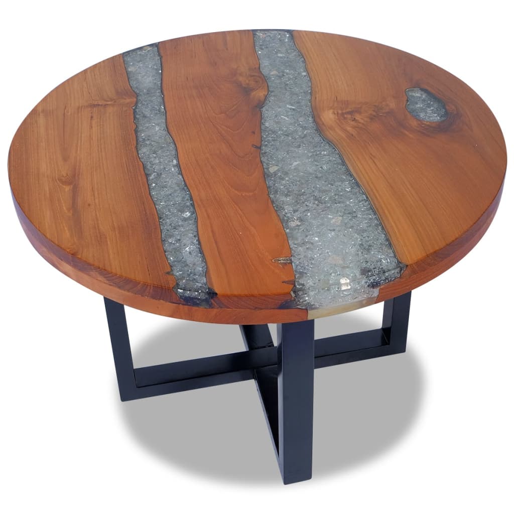Coffee Table Teak Resin 60 cm - image 2