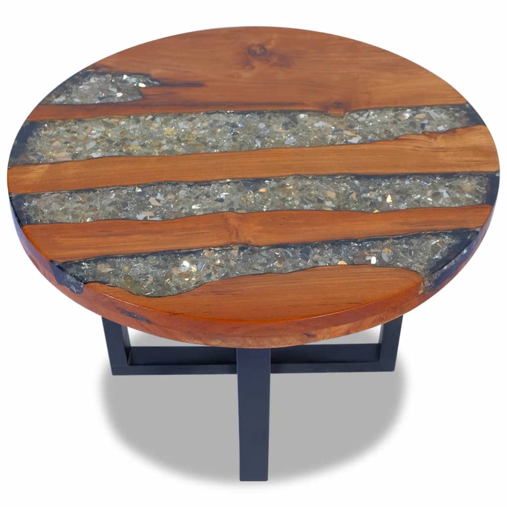 Coffee Table Teak Resin 60 cm - image 3
