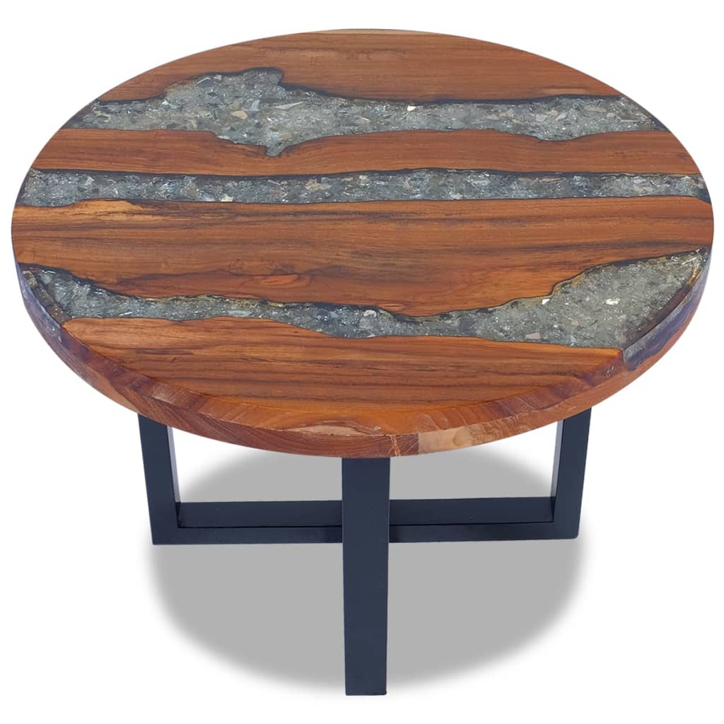 Coffee Table Teak Resin 60 cm - image 4