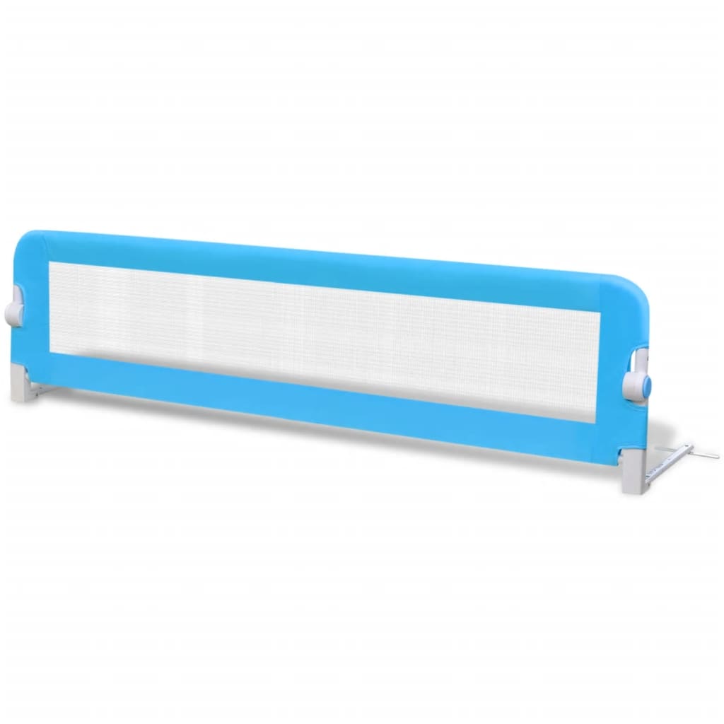 NNEVL Toddler Safety Bed Rail 2 pcs Blue 150x42 cm