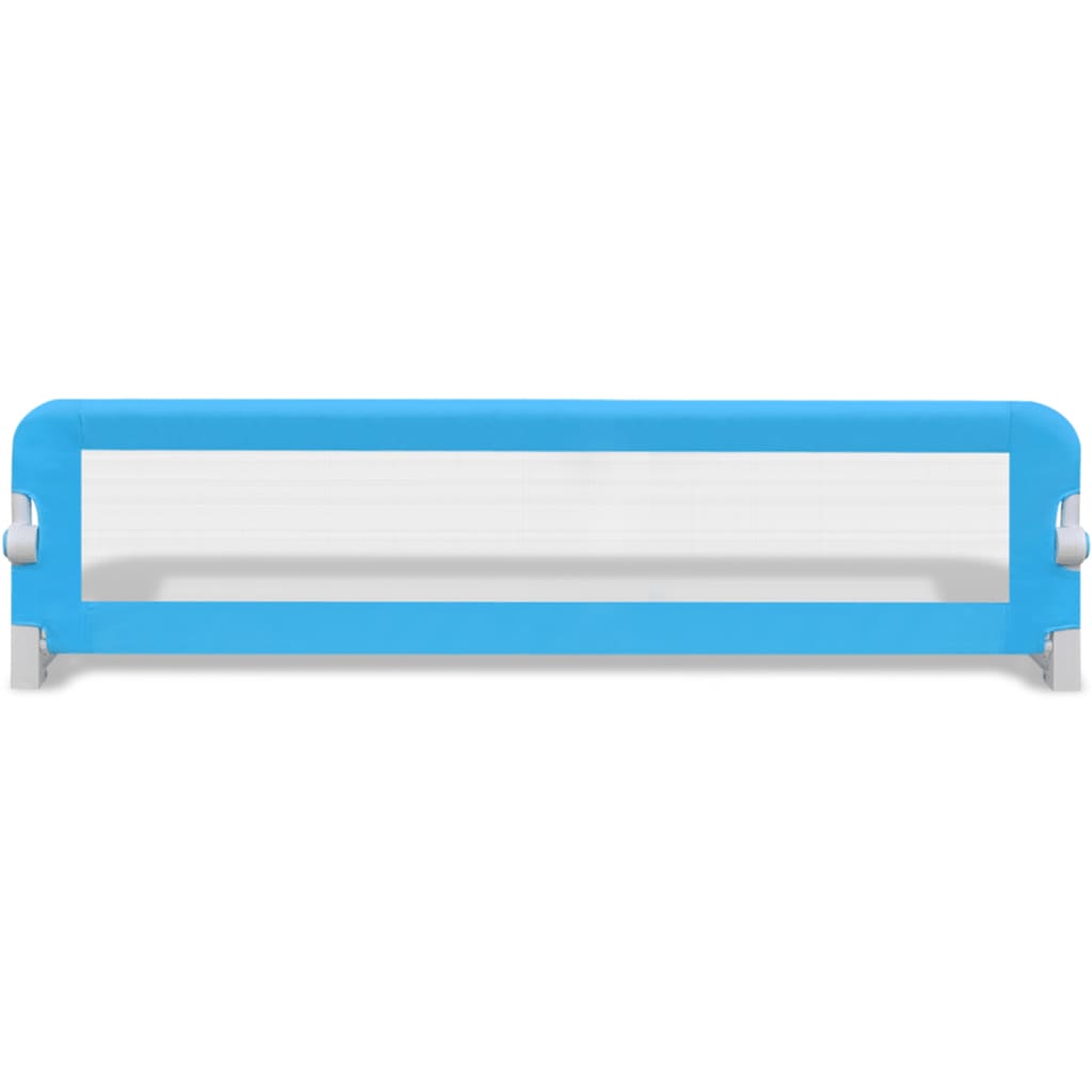 NNEVL Toddler Safety Bed Rail 2 pcs Blue 150x42 cm