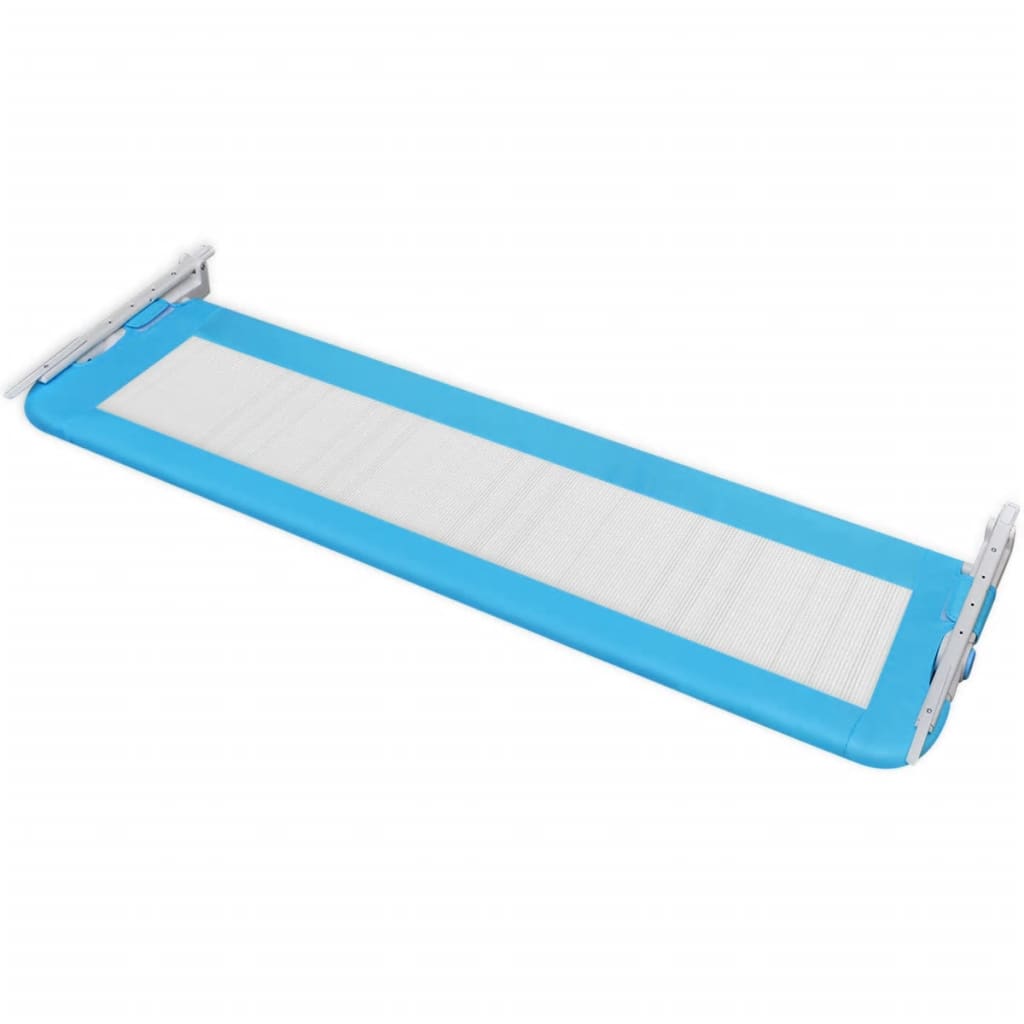 NNEVL Toddler Safety Bed Rail 2 pcs Blue 150x42 cm