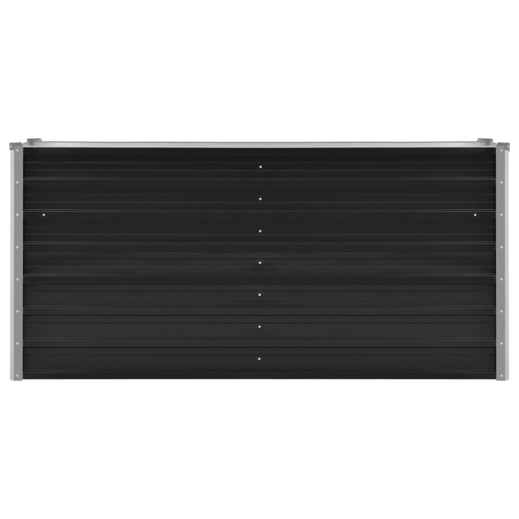 NNEVL Garden Raised Bed Anthracite 160x40x77 cm Galvanised Steel
