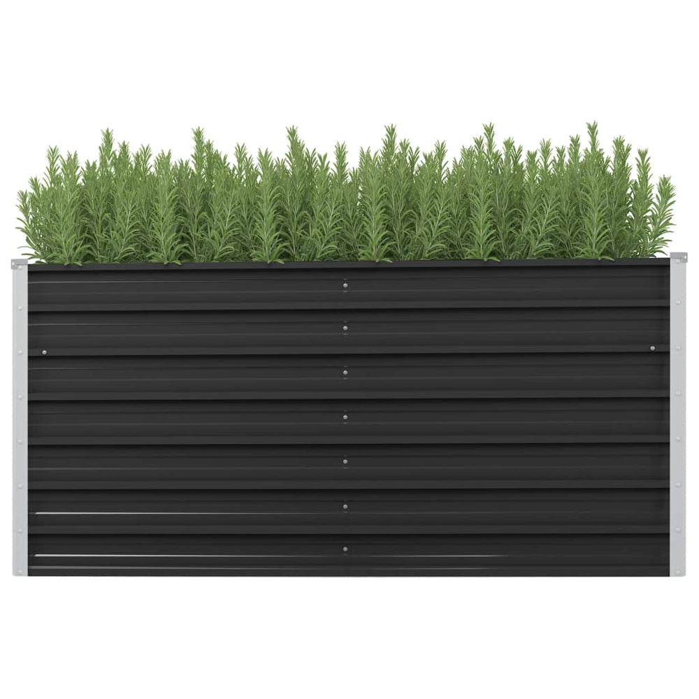 NNEVL Garden Raised Bed Anthracite 160x40x77 cm Galvanised Steel