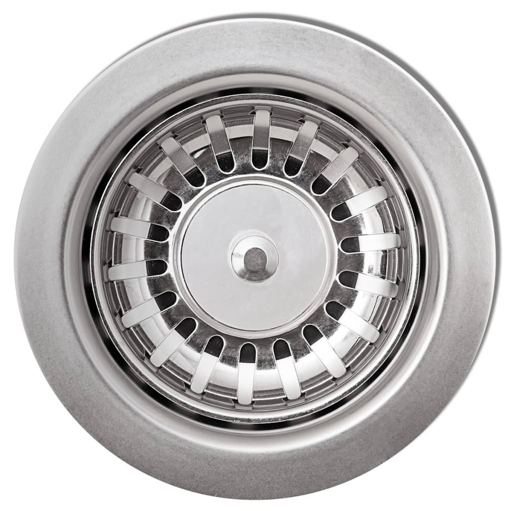 NNEVL Overmount Kitchen Sink Single Basin Granite Grey