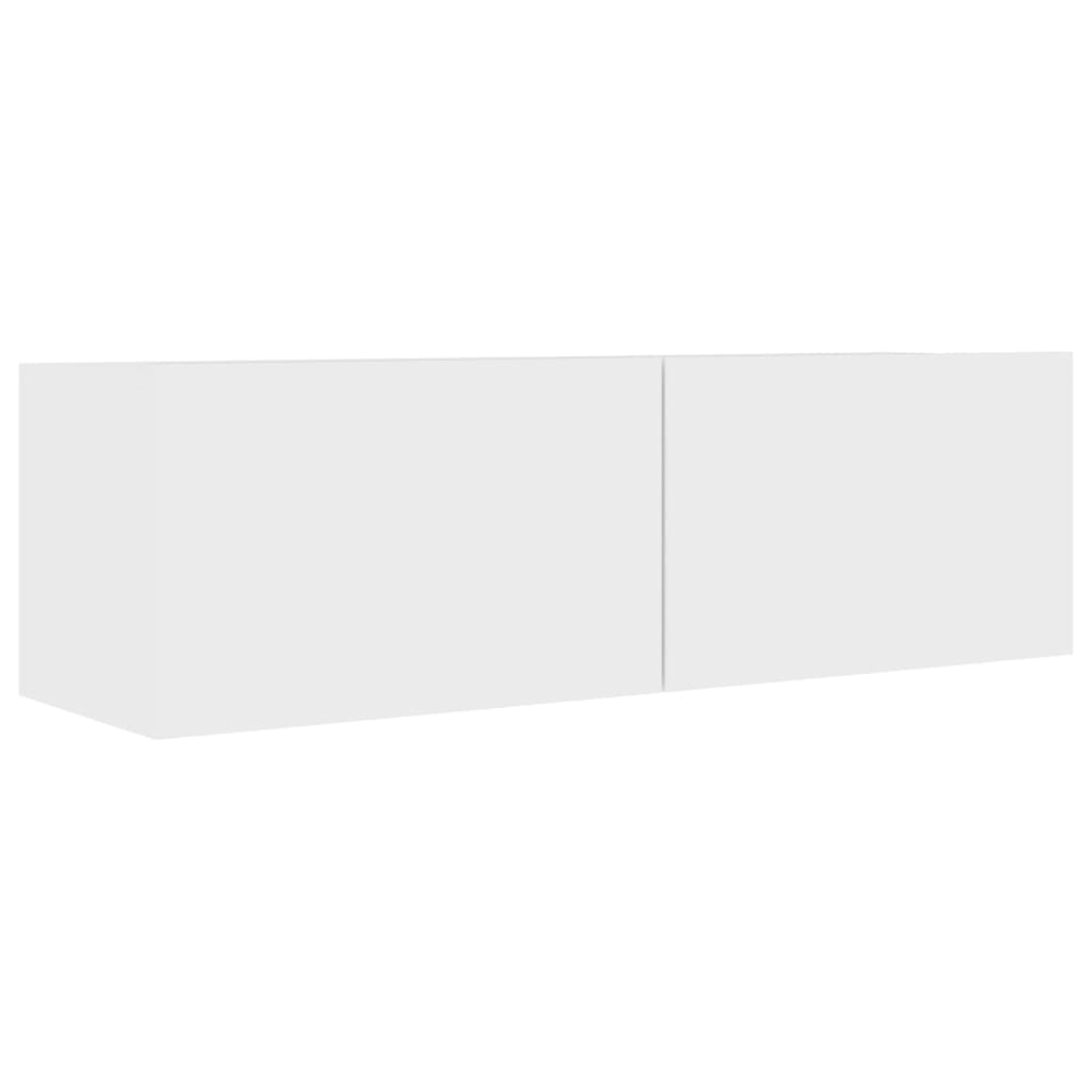 TV Cabinet White 100x30x30 cm Engineered Wood - image 4