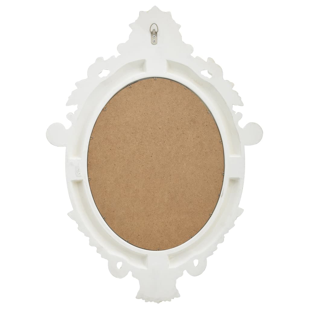 NNEVL Wall Mirror Castle Style 56x76 cm White