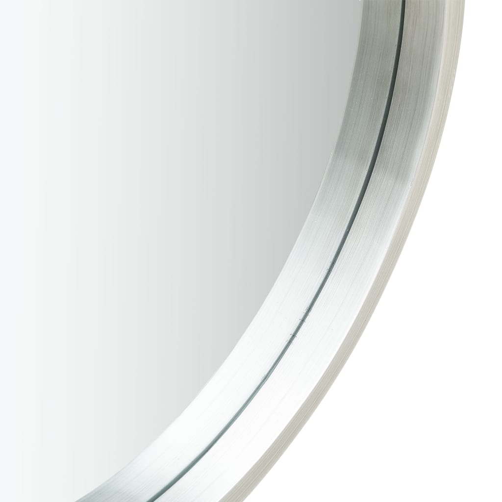NNEVL Wall Mirror with Strap 50 cm Silver