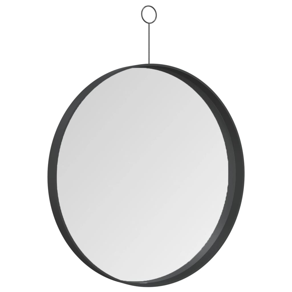 NNEVL Hanging Mirror with Hook Black 40 cm