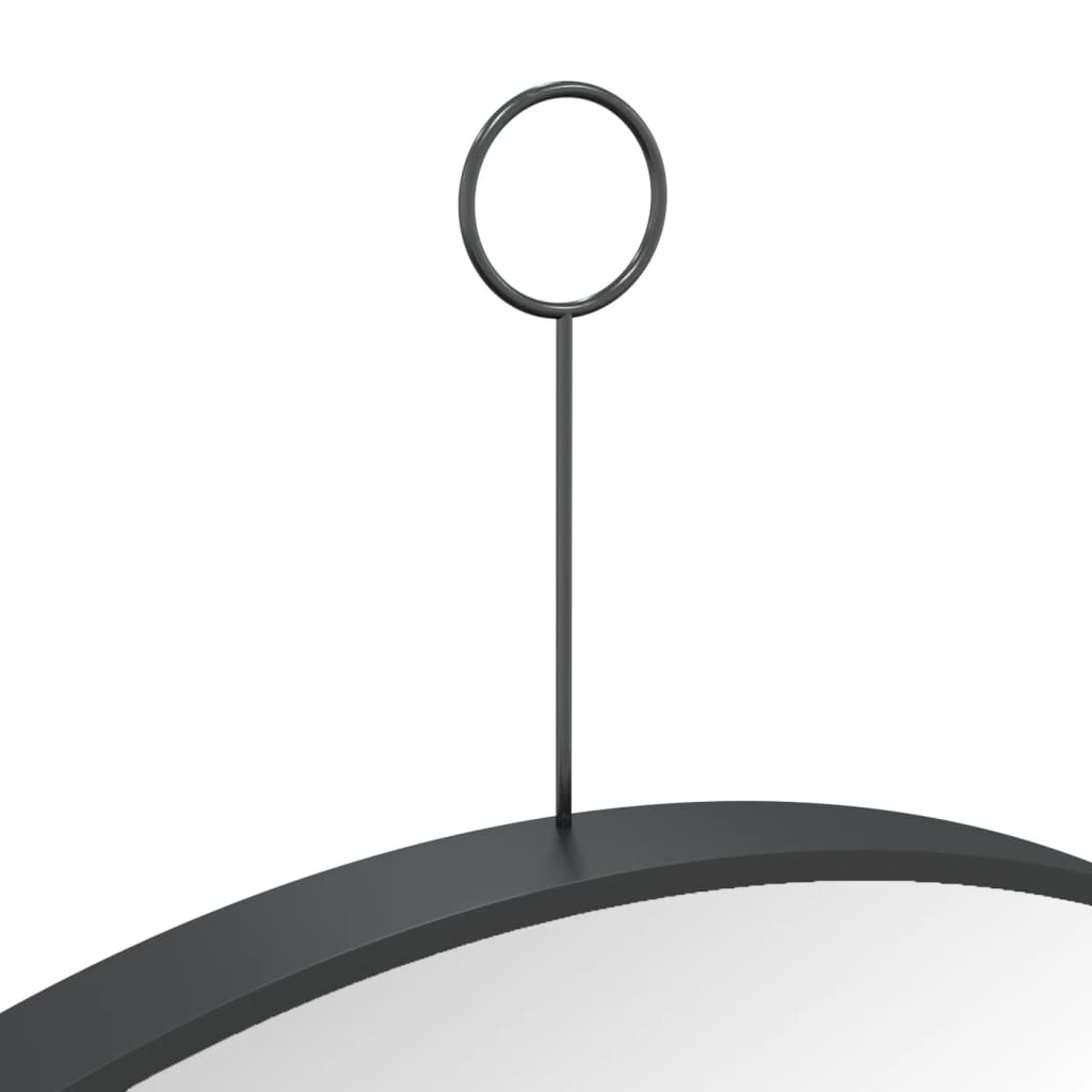 NNEVL Hanging Mirror with Hook Black 50 cm