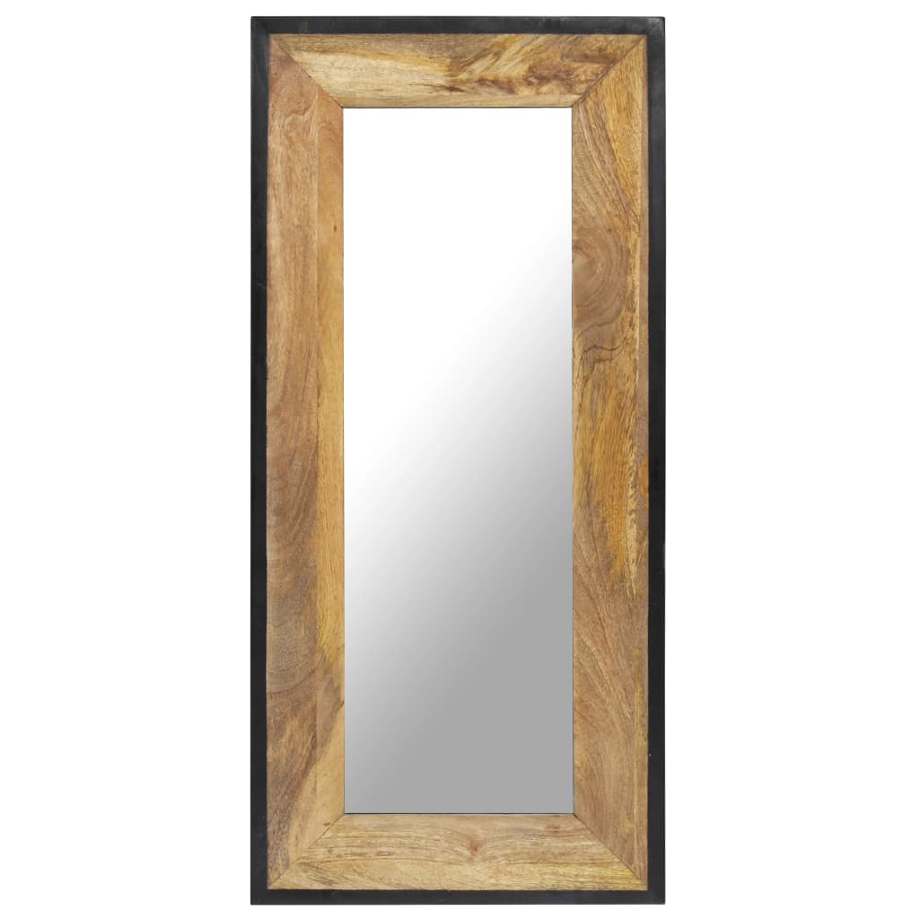 NNEVL Mirror 110x50 cm Solid Mango Wood