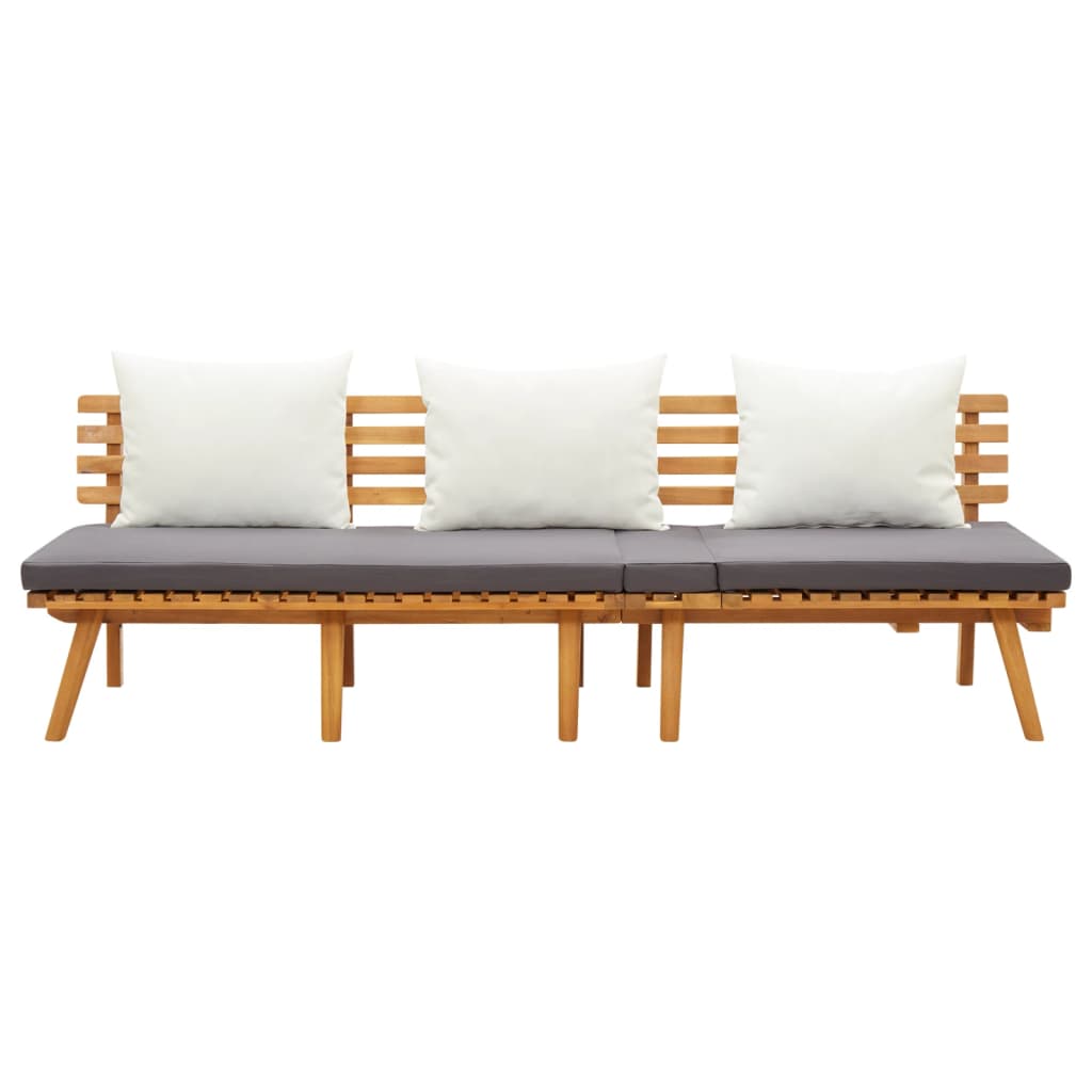 Garden Day Bed 200x65 cm Solid Wood Acacia - image 2