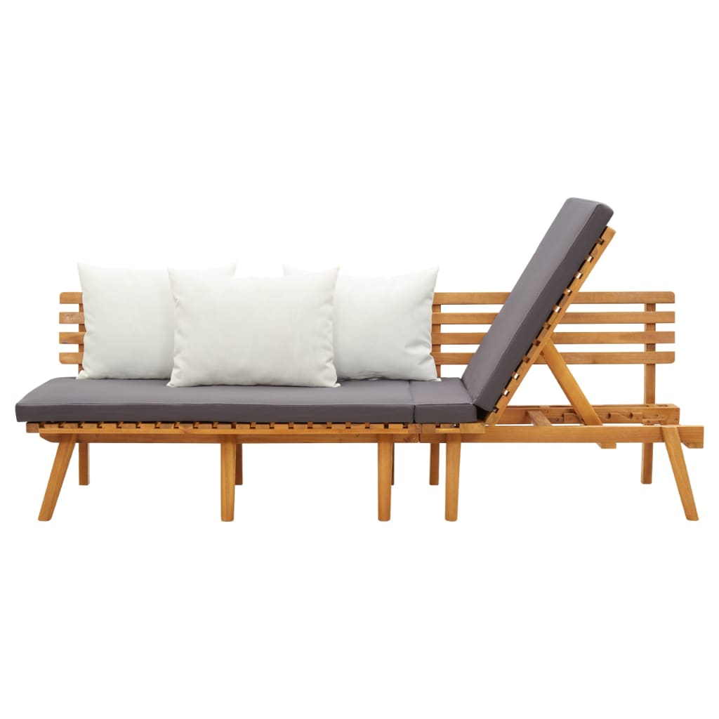 Garden Day Bed 200x65 cm Solid Wood Acacia - image 4