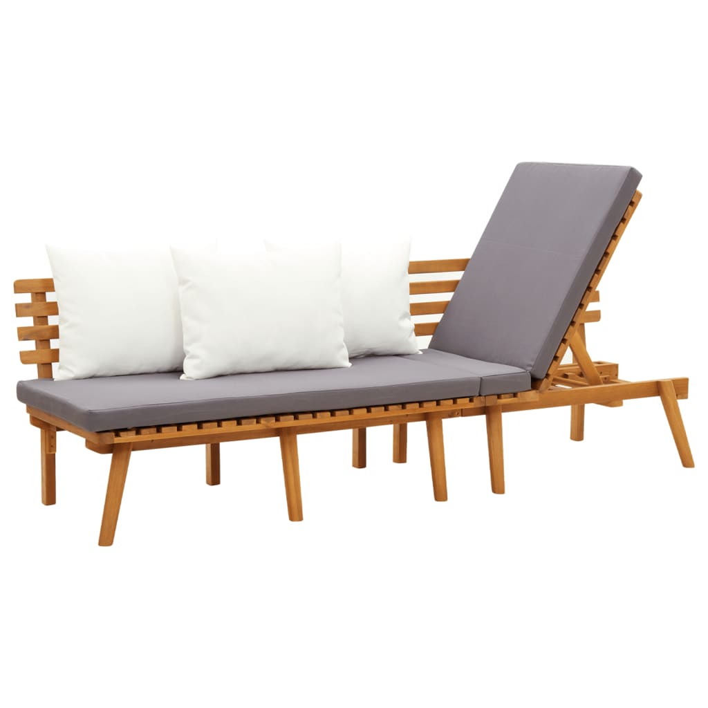 Garden Day Bed 200x65 cm Solid Wood Acacia - image 5