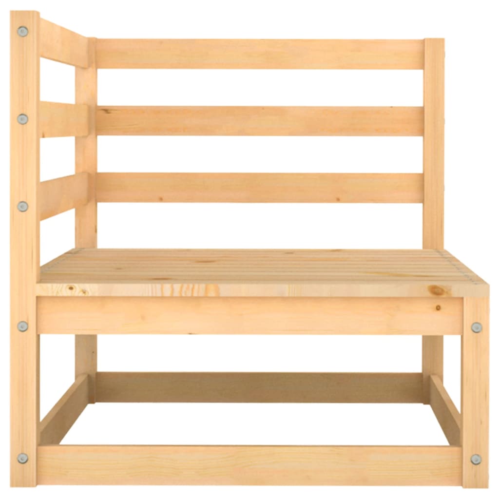 NNEVL 7 Piece Garden Lounge Set Solid Pinewood