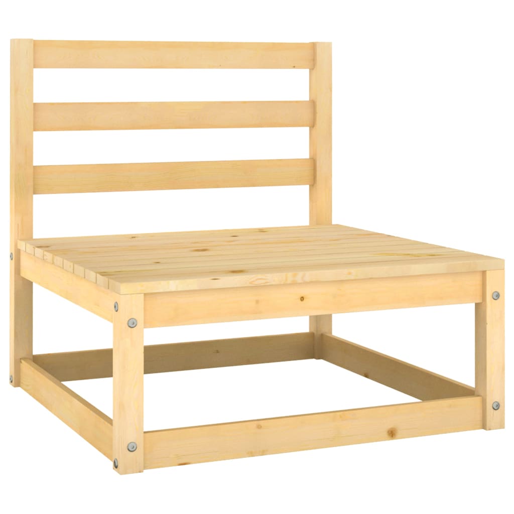 NNEVL 10 Piece Garden Lounge Set Solid Pinewood