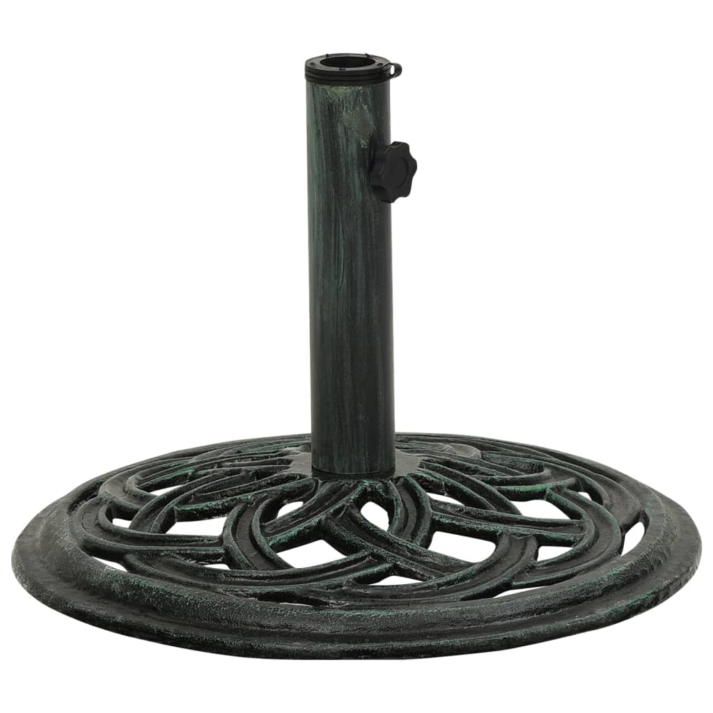 NNEVL Umbrella Base Green 44x44x31 cm Cast Iron