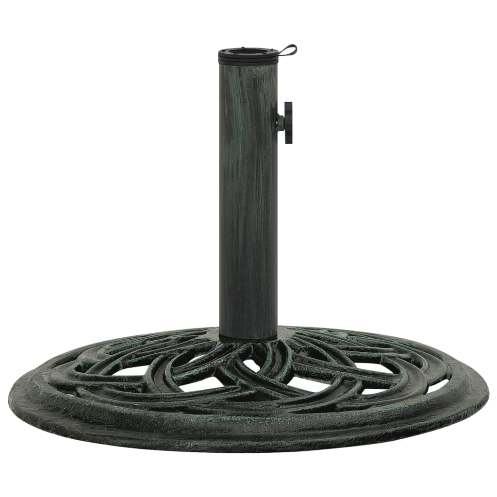 NNEVL Umbrella Base Green 44x44x31 cm Cast Iron
