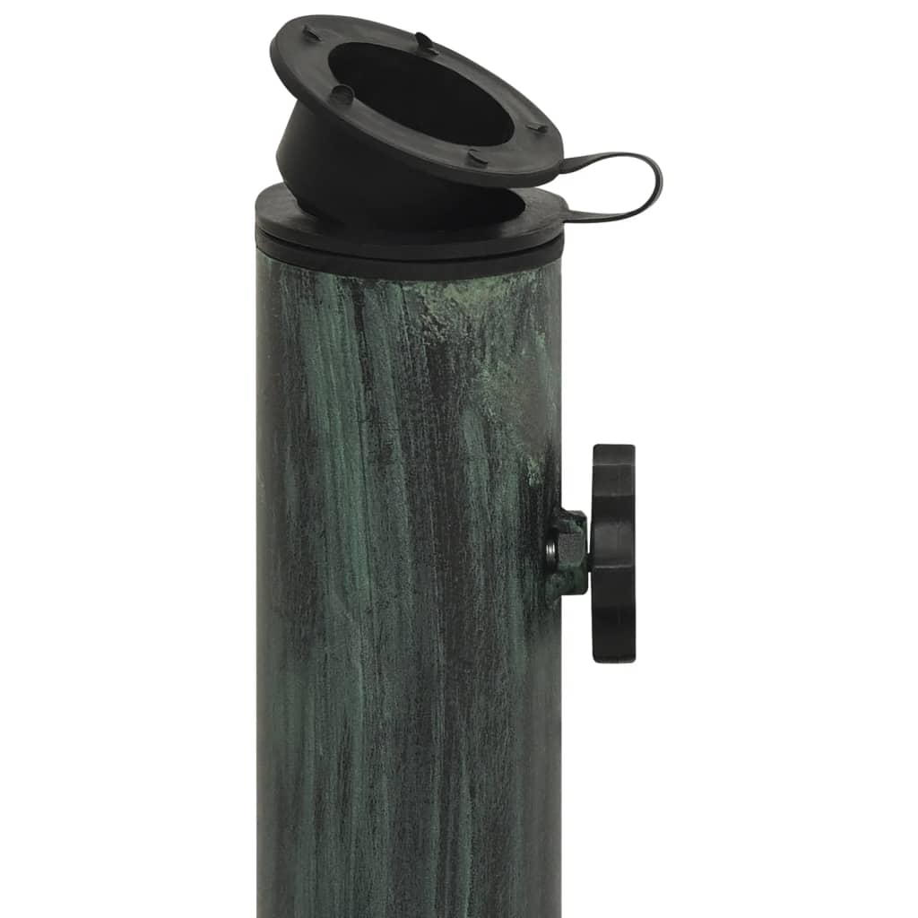 NNEVL Umbrella Base Green 44x44x31 cm Cast Iron