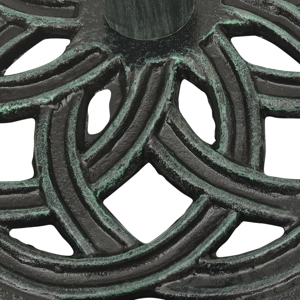NNEVL Umbrella Base Green 44x44x31 cm Cast Iron