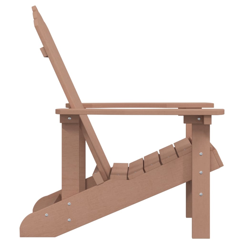 NNEVL Garden Adirondack Chair HDPE Brown