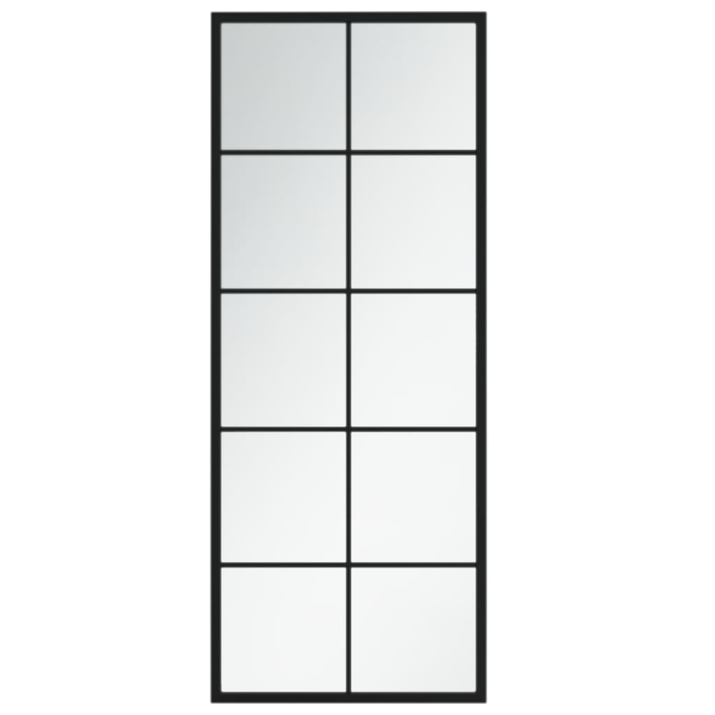 NNEVL Wall Mirror Black 100x40 cm Metal