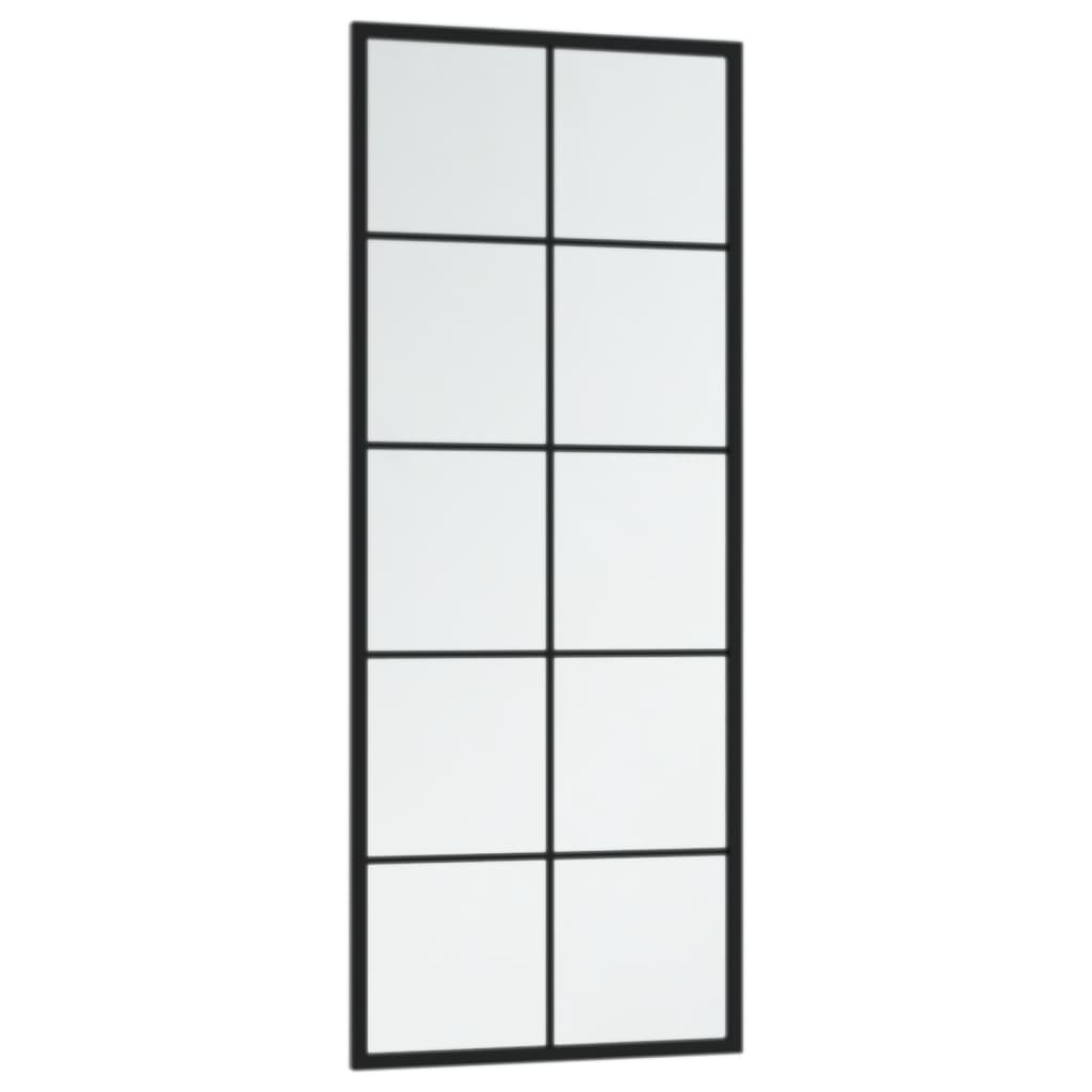 NNEVL Wall Mirror Black 100x40 cm Metal