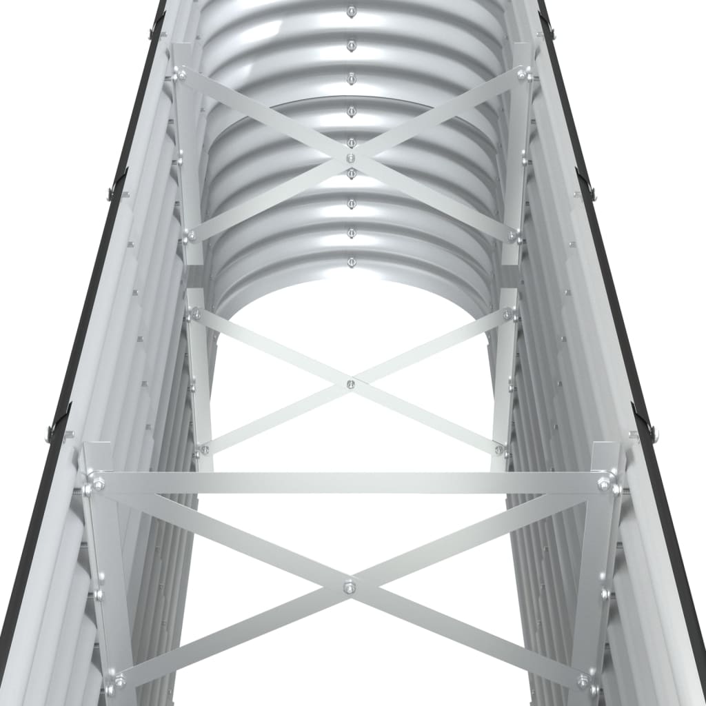 NNEVL Garden Planter Powder-coated Steel 332x40x68 cm Anthracite
