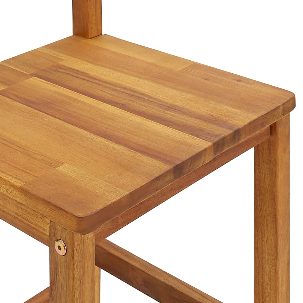 Bar Stools 8 pcs Solid Wood Acacia - image 3