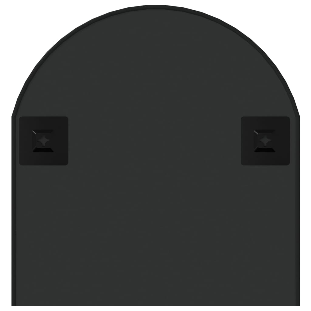 NNEVL Wall Mirror Black 90x40 cm Oval