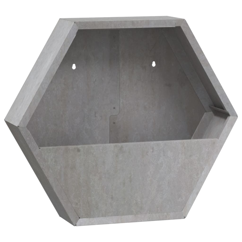NNEVL Wall Planters 2 pcs Rusty Corten Steel 46x10x40 cm