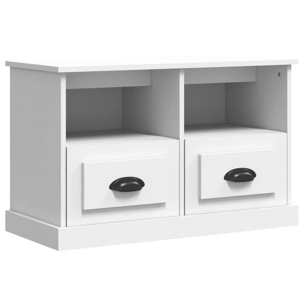 NNEVL TV Cabinet White 80x35x50 cm Engineered Wood