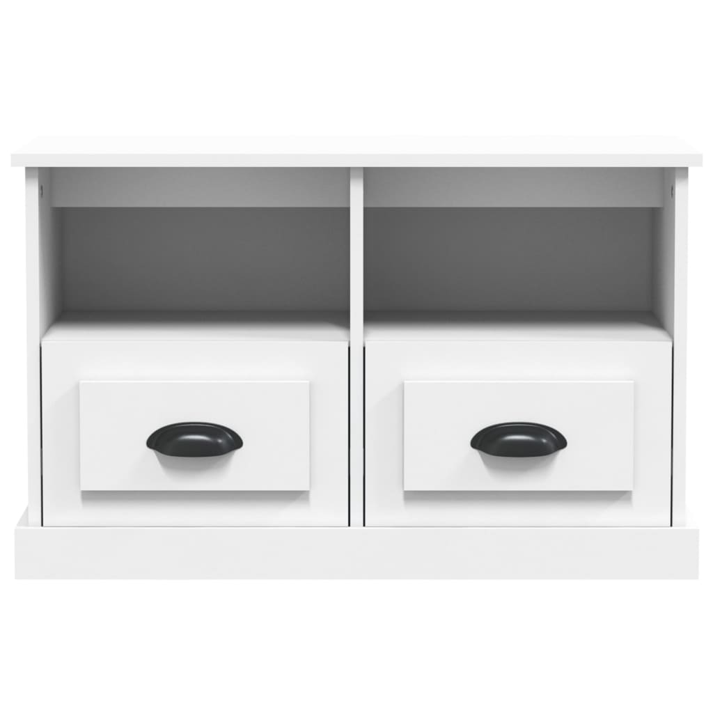 NNEVL TV Cabinet White 80x35x50 cm Engineered Wood