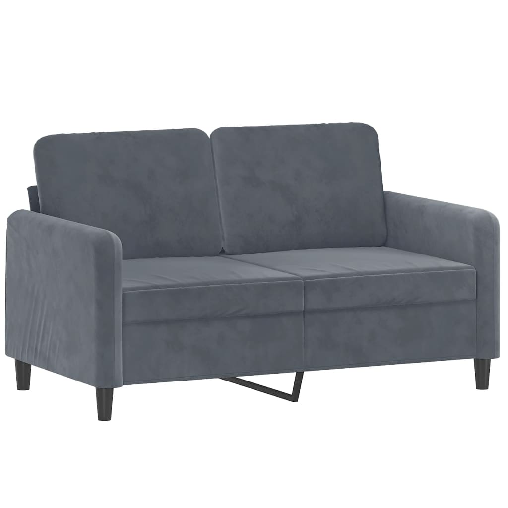3 Piece Sofa Set Dark Grey Velvet - image 5