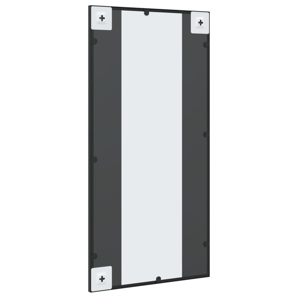 NNEVL Wall Mirror Black 40x80 cm Rectangle Iron