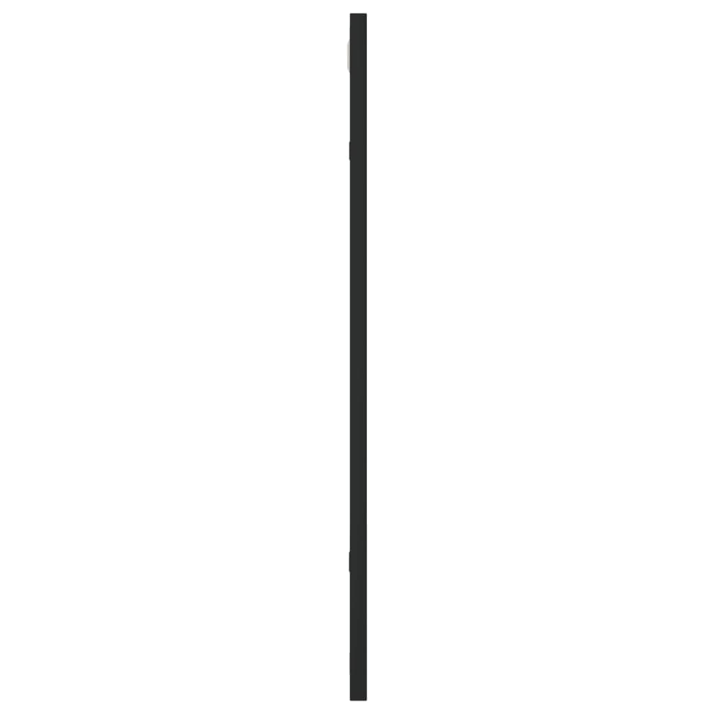 NNEVL Wall Mirror Black 50x60 cm Rectangle Iron