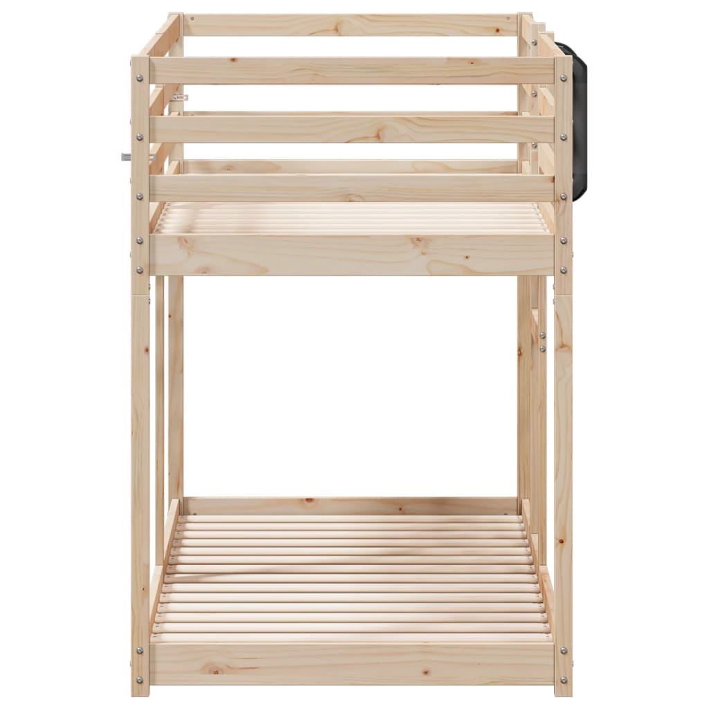 Bunk Bed without Mattress 92x187 cm Single Solid Wood Pine - image 4
